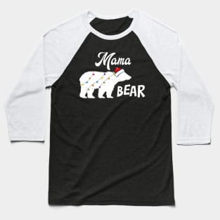'Polar Mama Bear' Funny Christmas  Bear Baseball T-Shirt